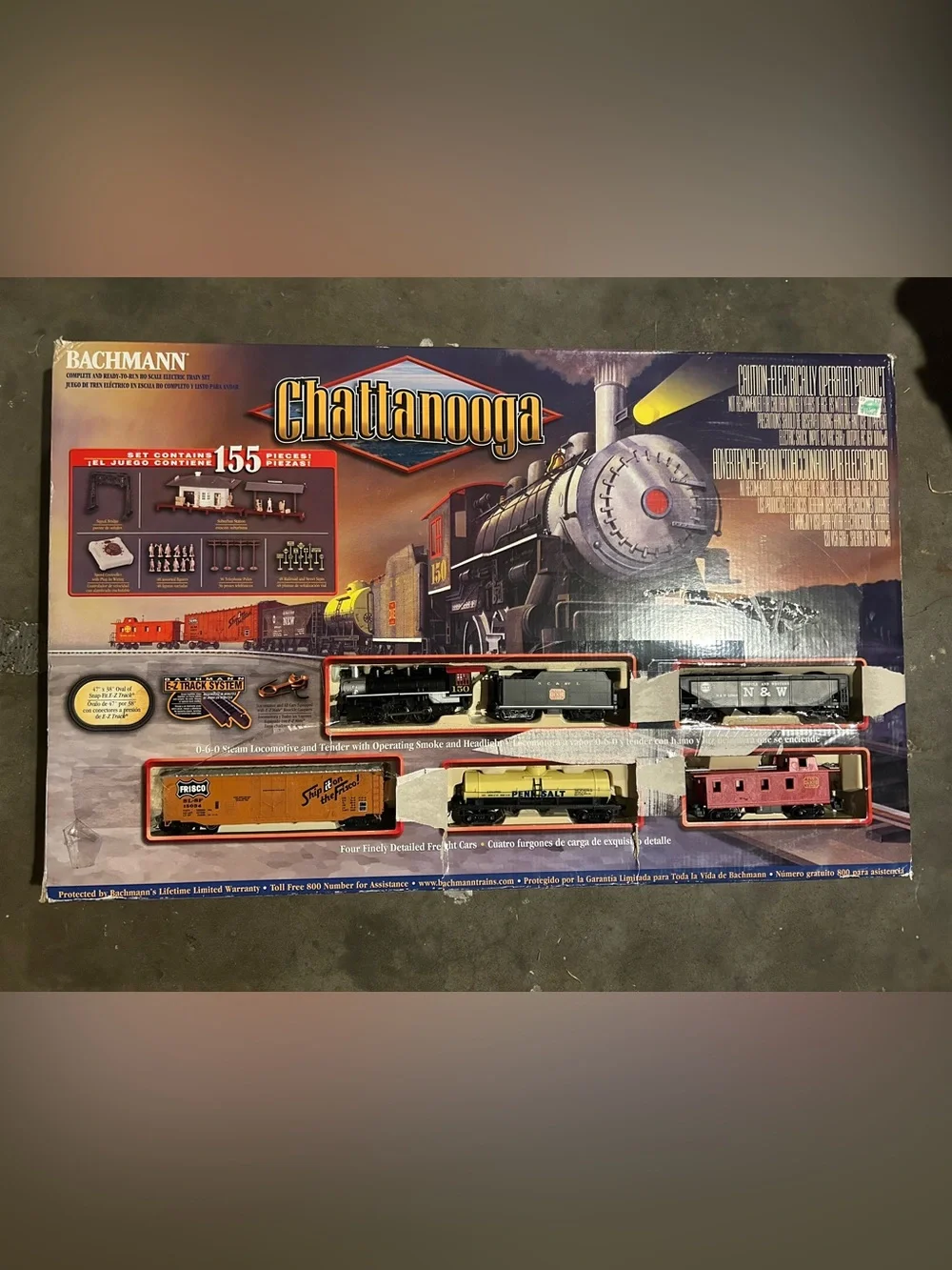 Bachmann Chattanooga Electric Train Set with E-Z Track HO Scale